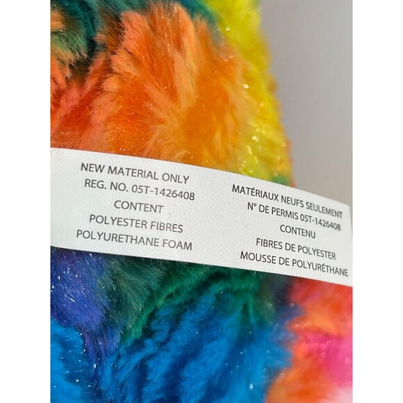 Build A Bear 16” Teddy Tie Dye Rainbow Plush Stuffed Animal Toy Great Condition - Picture 9 of 10